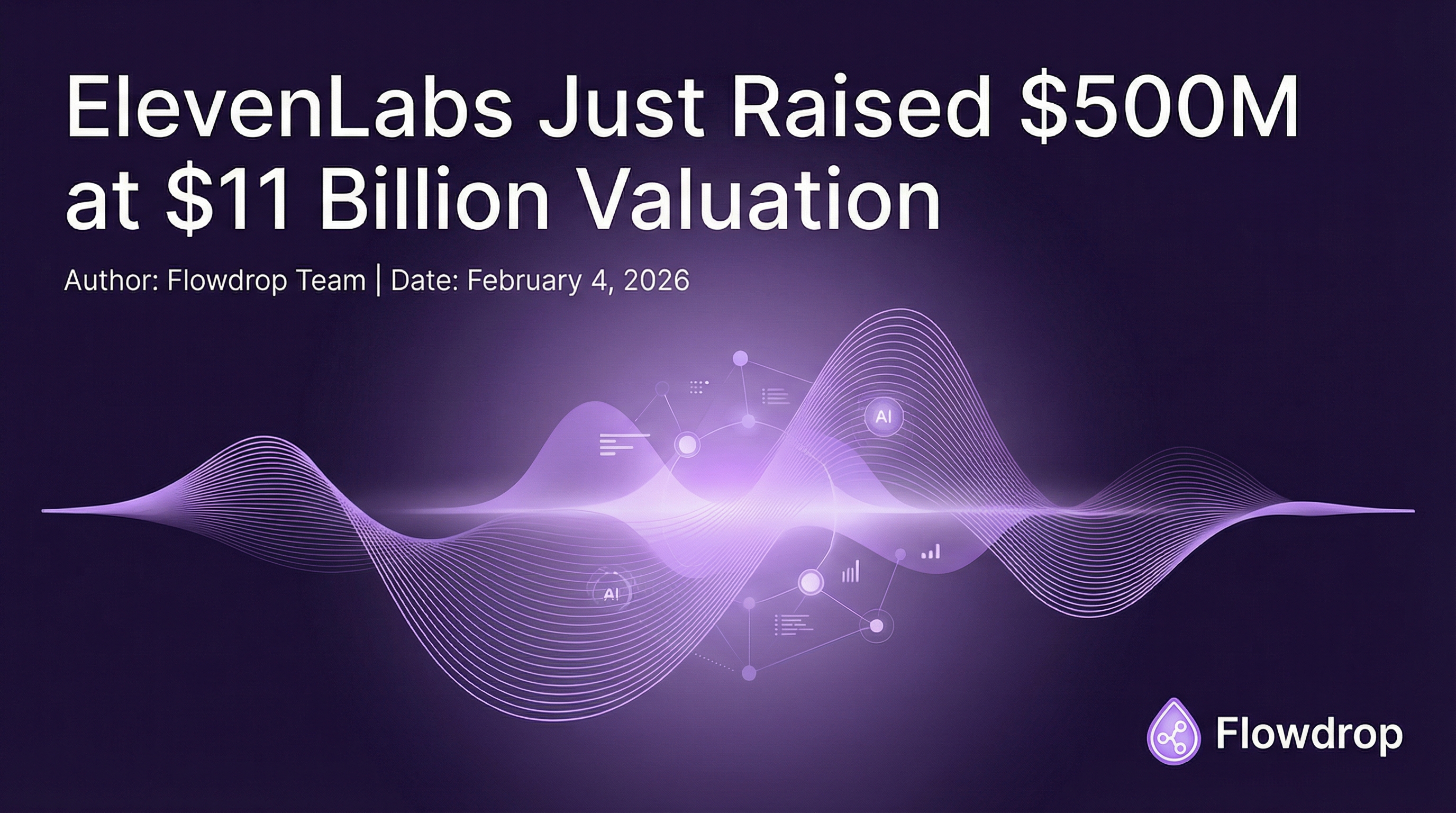 ElevenLabs Just Raised $500M at $11 Billion Valuation